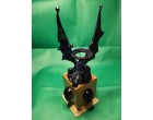 Devil Skull Headed Dragon On Skull Tower With Fluorescent Eyes