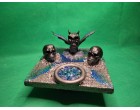 Alien skulls devil skull dragon candle or incense holder