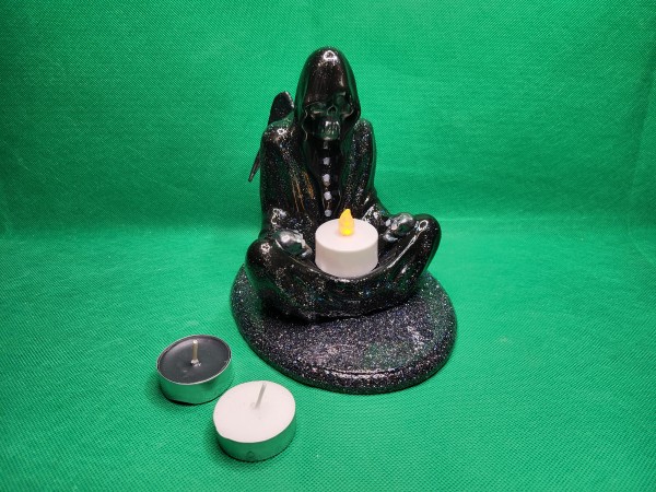 Fluorescent Grim Reaper Candle Holder