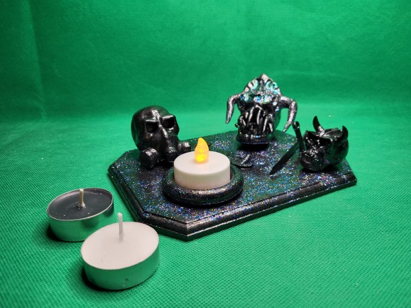 Skulls And Devils With Candle Holder