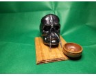 Alien Devil Skull With Tusks Candle Holder