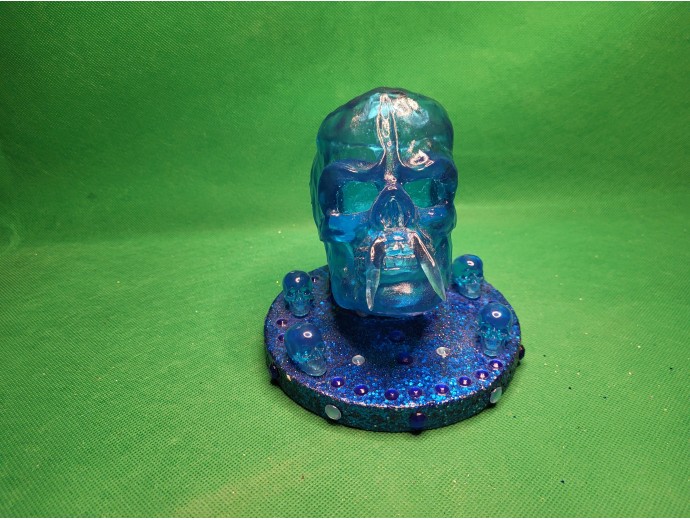 Devil Skull Multicolor Display Candle Holder