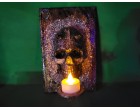 Devil Skull Wall Mount Candle Holder