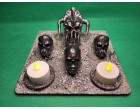 Alien Skulls Candle Holder Display