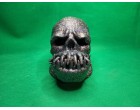 Metal Sparkle Alien Skull Head Insence Stick Hoilder with Cup