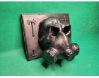 Skull Gas Mask With Swords Wall Mount