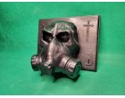 Skull Gas Mask With Swords Wall Mount