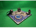 Skull dragon with mini reaper and alien skull Single Candle Holder